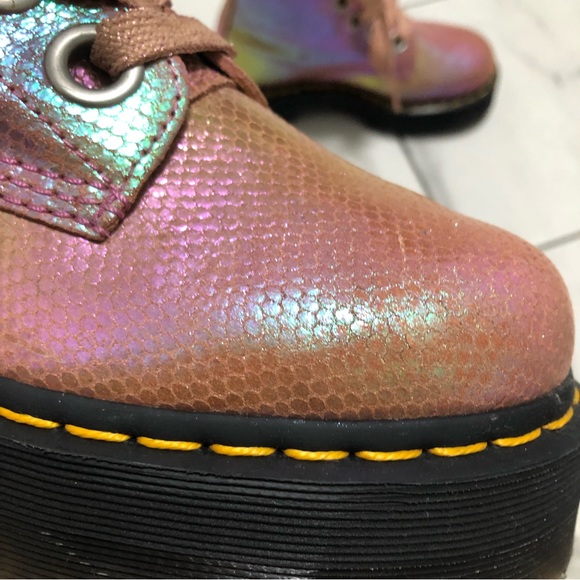 Dr. Martens Molly Metallic Platform Boots - Picture 8 of 16